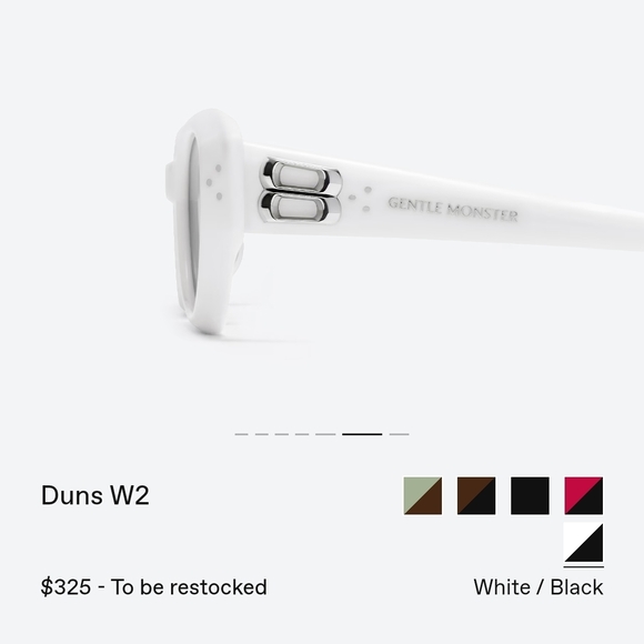 White and Black Sunglasses - Picture 5 of 7